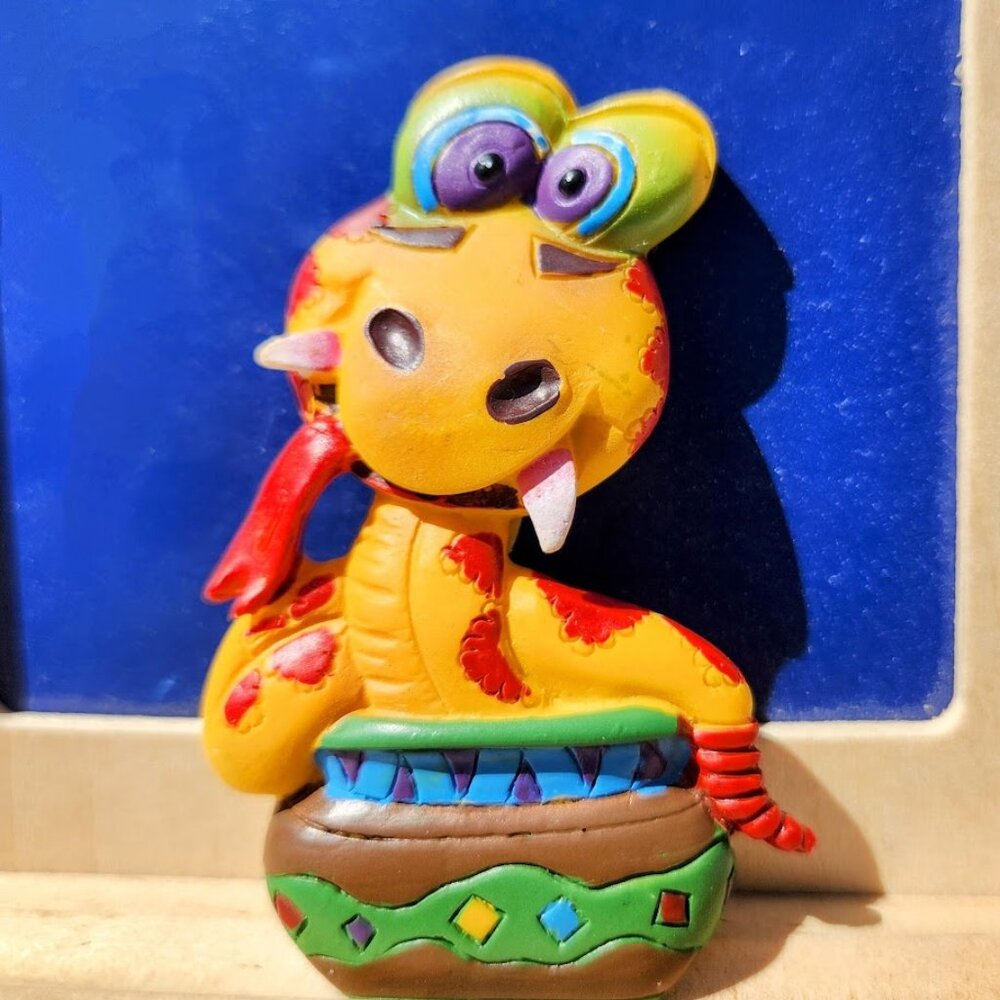 Vintage MAACK Snake Magnet Refrigerator Decor Fridge Magnet